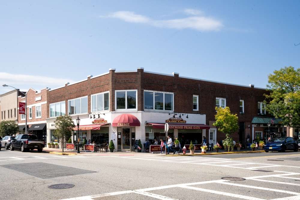View of a downtown restaurant in westwood nj