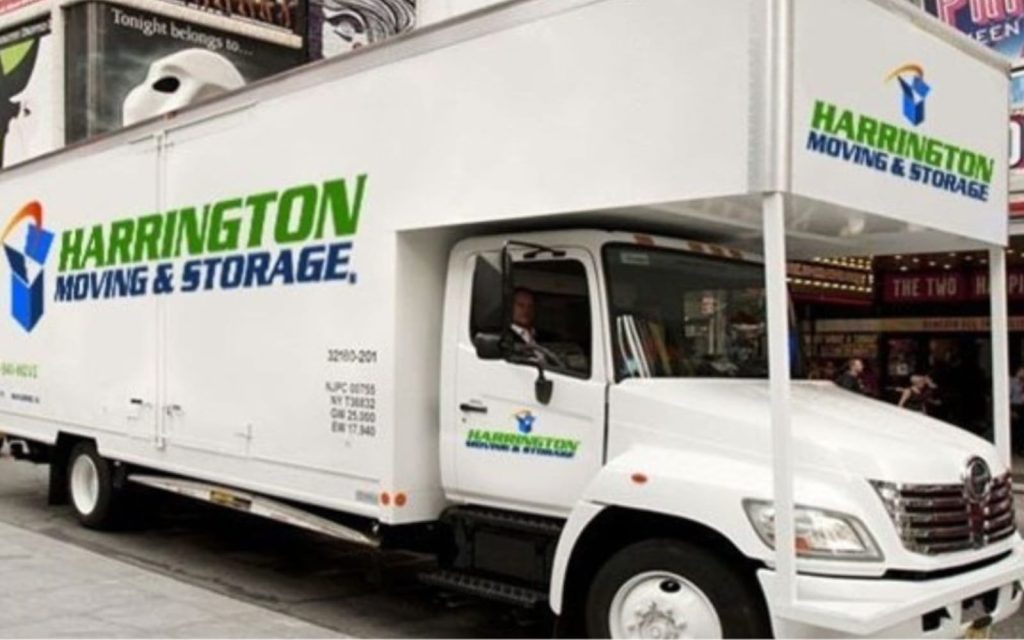 Harrington Moving and Storage moving truck.