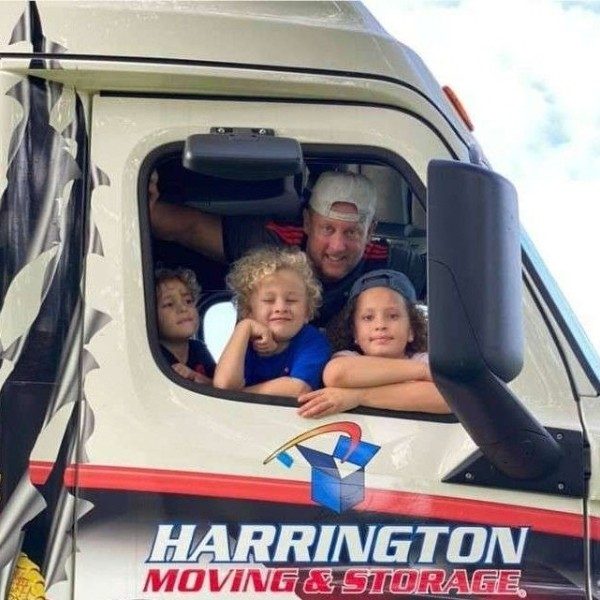 Jeff Harrington with his family